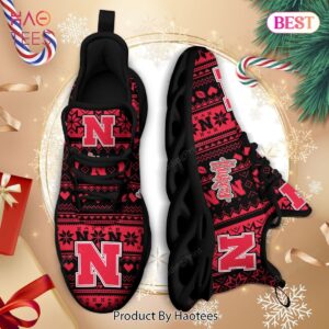 Nebraska Cornhuskers NCAA Red Mix Black Max Soul Shoes