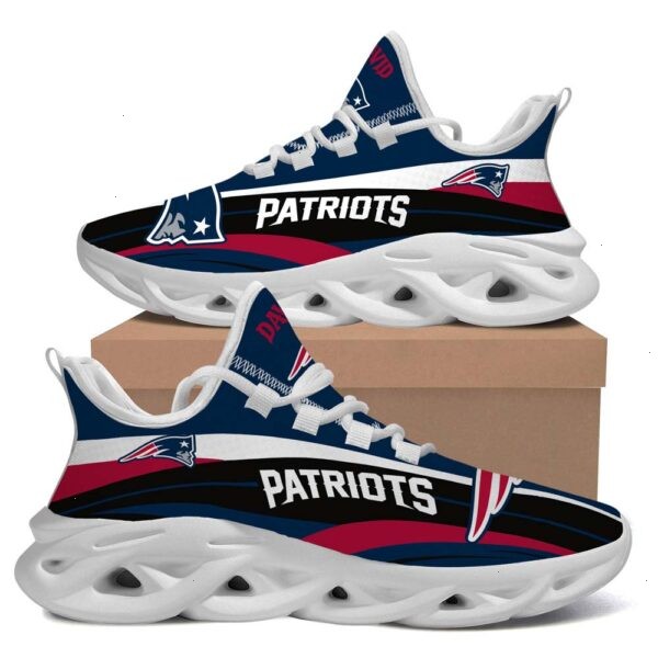 New England Patriots Max Soul Sneaker Running Sport Shoes for Fan
