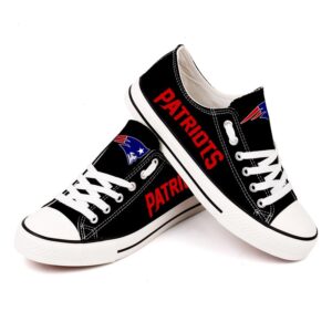 New England Patriots Men's Shoes Low Top Canvas Shoes