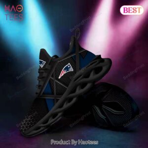 New England Patriots NFL Blue Mix Black Max Soul Shoes