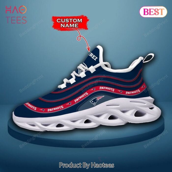 New England Patriots NFL Custom Name Max Soul Shoes