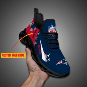 New England Patriots Personalized NFL Max Soul Shoes Fan Gift