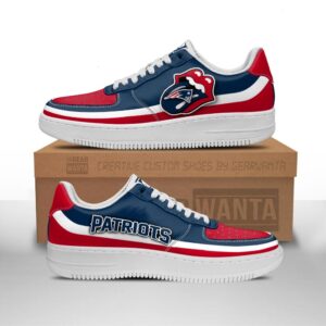 New England Patriots Sneakers Custom Force Shoes Sexy Lips For Fans