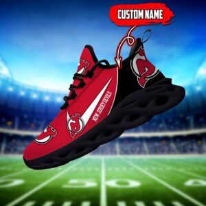 New Jersey Devils Custom Name NHL New Max Soul Shoes