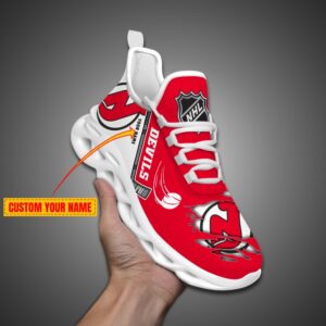 New Jersey Devils Personalized NHL Max Soul Shoes Ver 2