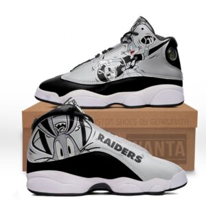 New Oakland Raiders J13 Sneakers Custom Shoes