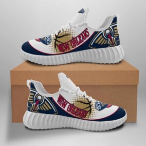 New Orleans Pelicans Unisex Sneakers New Sneakers Basketball Custom Shoes New Orleans Pelicans Yeezy