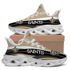 New Orleans Saints AmericanFootball Team Helmet Custom Name For Sport Lover Max Soul Sneaker Running Sport Shoes