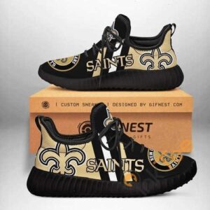 New Orleans Saints Football Custom Shoes Personalized Name Yeezy Sneakers