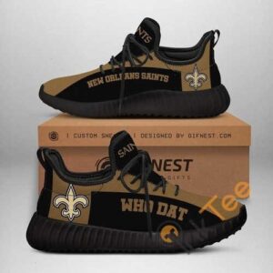 New Orleans Saints Football Team Custom Shoes Personalized Name Yeezy Sneakers