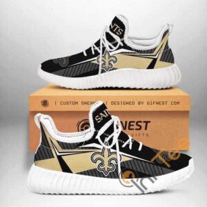 New Orleans Saints Team Custom Shoes Personalized Name Yeezy Sneakers