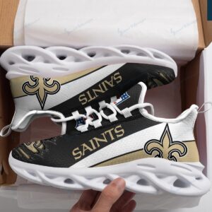 New Orleans Saints White Max Soul Shoes