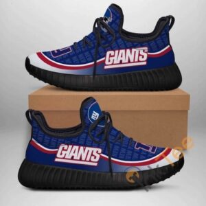 New York Giants Custom Shoes Personalized Name Yeezy Sneakers
