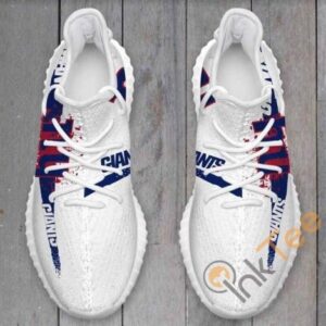New York Giants Men Running Custom Shoes Personalized Name Yeezy Sneakers
