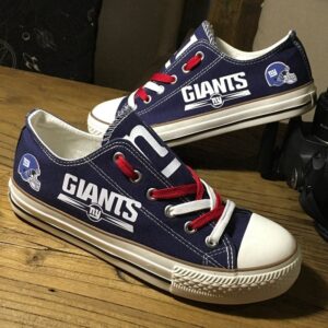 New York Giants Men's Shoes Low Top Canvas Shoes