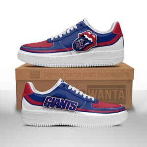 New York Giants Sneakers Custom Force Shoes Sexy Lips For Fans
