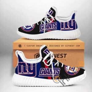 New York Giants Team Custom Shoes Personalized Name Yeezy Sneakers
