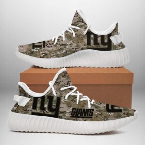 New York Giants US Military Camouflage Unisex Sneaker Football Custom Shoes New York Giants Yeezy Bo