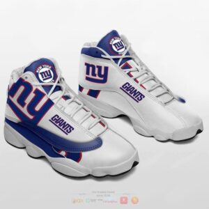 New York Giants White Air Jordan 13 Shoes