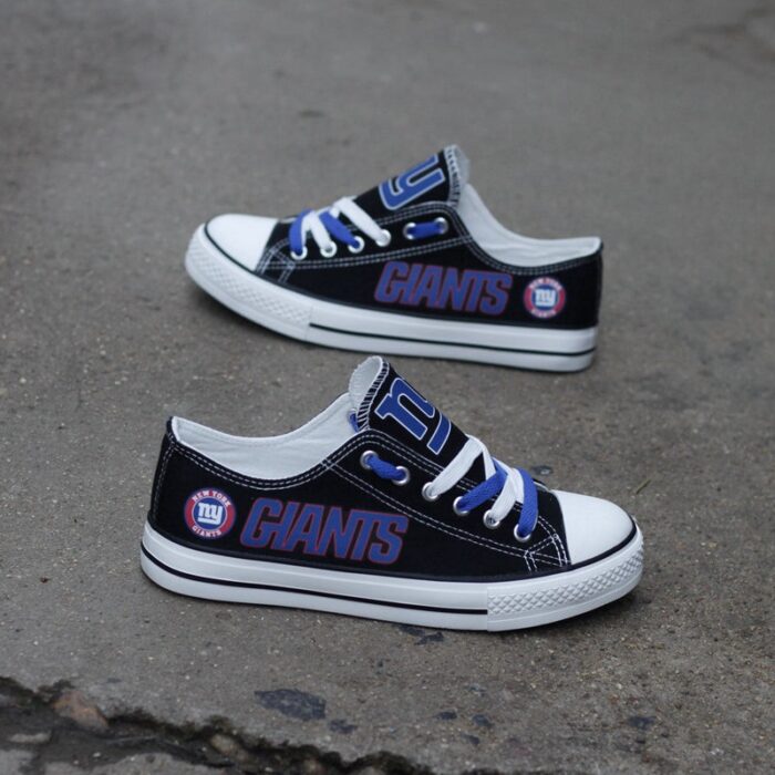 New York Giants Women's Shoes Low Top Canvas Shoes