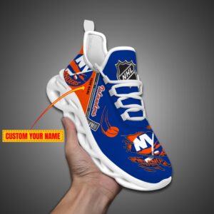 New York Islanders Personalized NHL Max Soul Shoes Ver 2