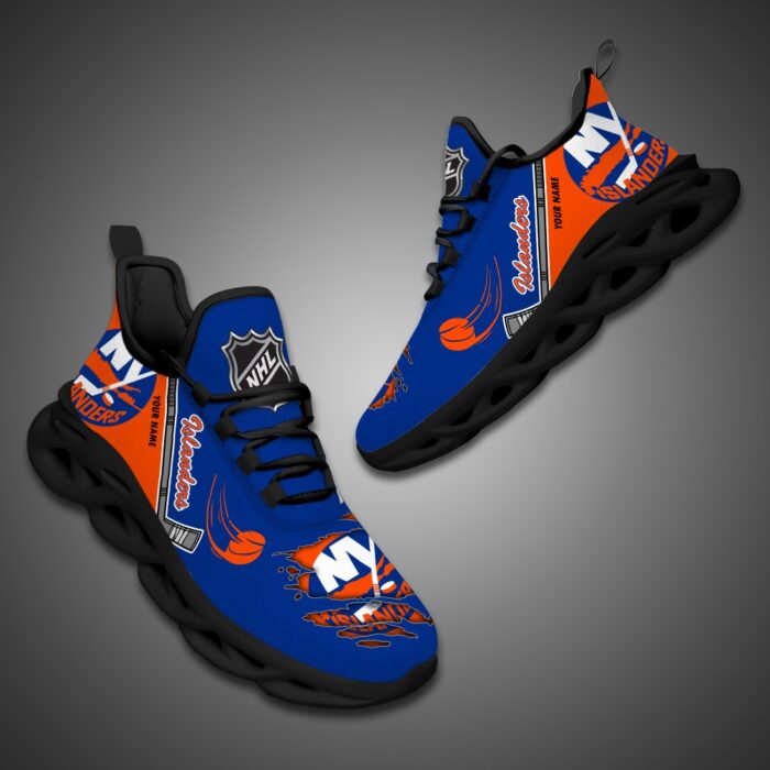 New York Islanders Personalized NHL Max Soul Shoes Ver 2
