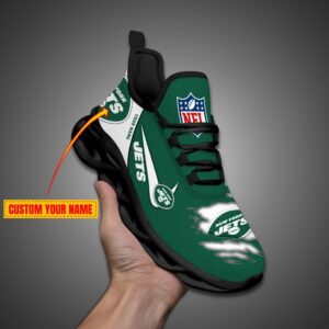 New York Jets Personalized Max Soul Shoes for NFL Fan