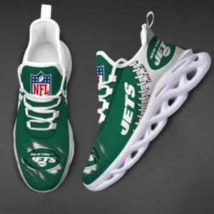 New York Jets Personalized NFL Max Soul Shoes