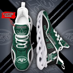 New York Jets Personalized NFL Max Soul Sneaker Adidas Ver 1