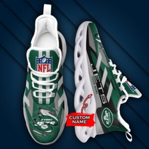 New York Jets Personalized NFL Max Soul Sneaker Ver 1