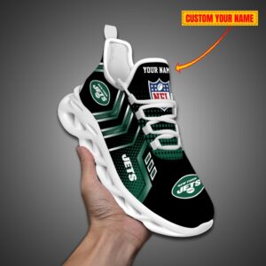 New York Jets Personalized NFL Metal Style Design Max Soul Shoes