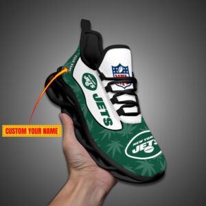New York Jets Personalized Weed Limited Edition Max Soul Shoes