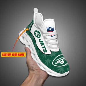 New York Jets Personalized Weed Limited Edition Max Soul Shoes