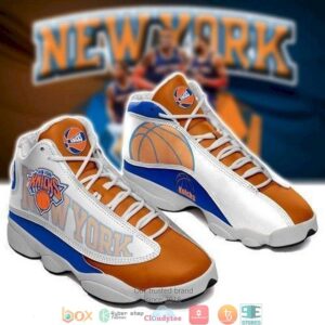 New York Knicks Nba Football Teams Air Jordan 13 Sneaker Shoes