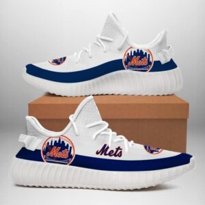 New York Mets 3D Yeezy Men And Women Sports Shoes Beautiful And Comfortable