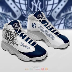 New York Yankees Mlb Blue White Air Jordan 13 Shoes