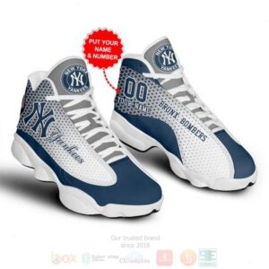 New York Yankees Mlb Personalized Air Jordan 13 Shoes 2