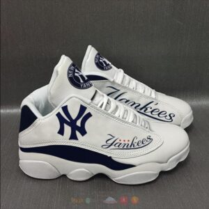 New York Yankees White Air Jordan 13 Shoes