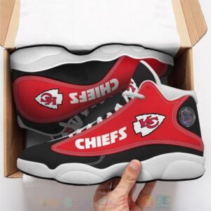 Nfl Kansas City Chiefs Black Red Air Jordan 13 Shoes