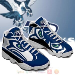 Nfl Seattle Seahawks Blue Air Jordan 13 Shoes