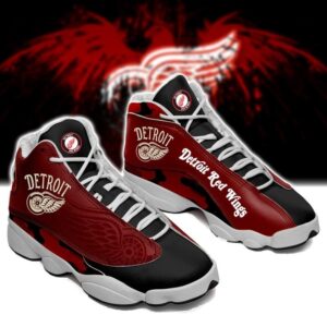 Nhl Detroit Red Wings Red Air Jordan 13 Sneaker Shoes