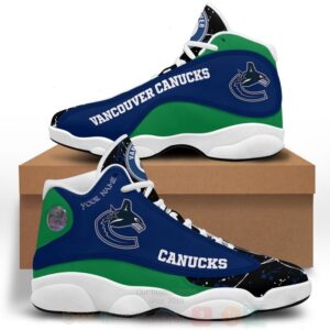 Nhl Vancouver Canucks Personalized Air Jordan 13 Shoes