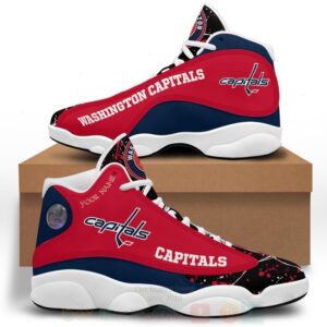 Nhl Washington Capitals Personalized Air Jordan 13 Shoes