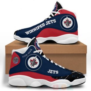 Nhl Winnipeg Jets Personalized Air Jordan 13 Shoes