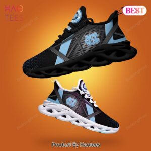 North Carolina Tar Heels NCAA Black Blue Color Max Soul Shoes