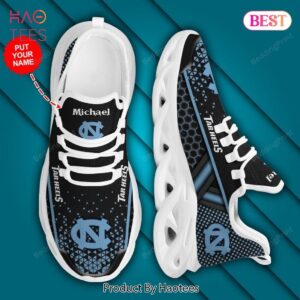 North Carolina Tar Heels NCAA Black Blue Max Soul Shoes