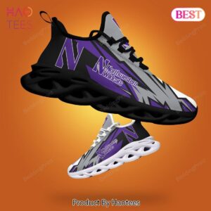 Northwestern Wildcats NCAA Grey Mix Violet Max Soul Shoes