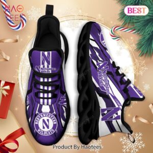 Northwestern Wildcats NCAA Violet Mix Black Max Soul Shoes for Fan