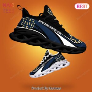 Notre Dame Fighting Irish NCAA Black Mix Blue Max Soul Shoes Fan Gift