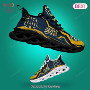 Notre Dame Fighting Irish NCAA Gold Mix Blue Max Soul Shoes Fan Gifts